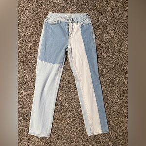 Pacsun ColorBlock Mom Jeans